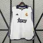 Thailandia Maglia Calcio Real Madrid Retro Prima Manica Lunga 2000 2001