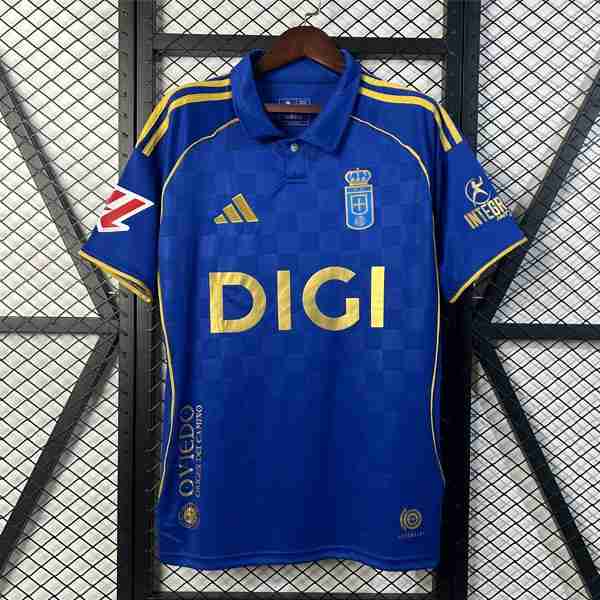 Tailandia Camiseta Real Oviedo 1ª 2025-2026 Thailandia Maglia Calcio Real Oviedo Prima 2025 2026