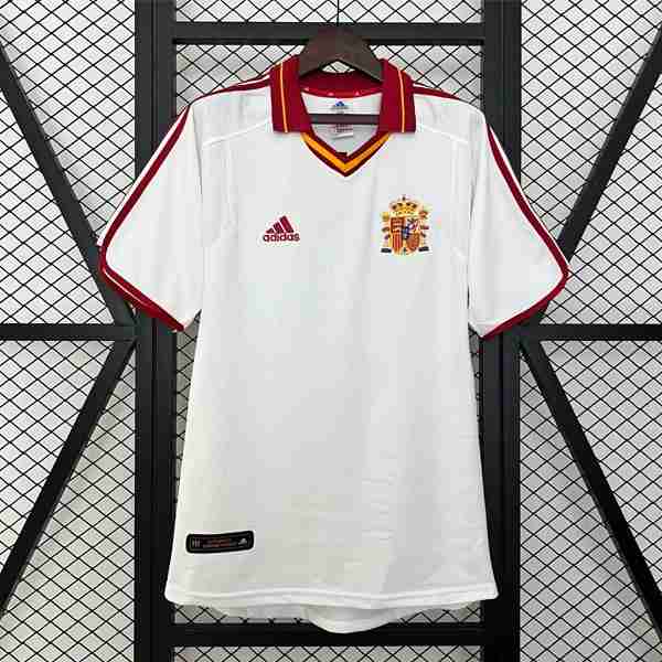 Tailandia Camiseta España 2ª Retro 2000 Thailandia Maglia Calcio Spagna Retro Away 2000