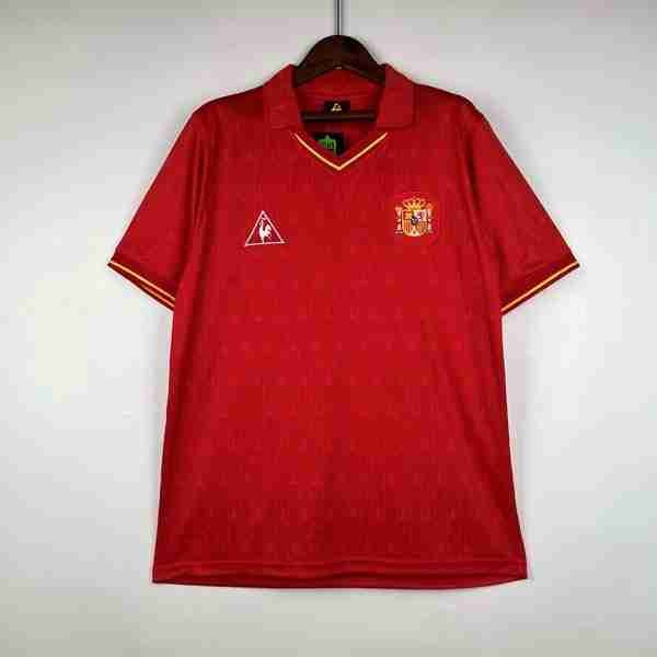 Tailandia Camiseta Espana 1ª Retro 1988-1991 Thailandia Maglia Calcio Spagna Retro Prima 1988 1991
