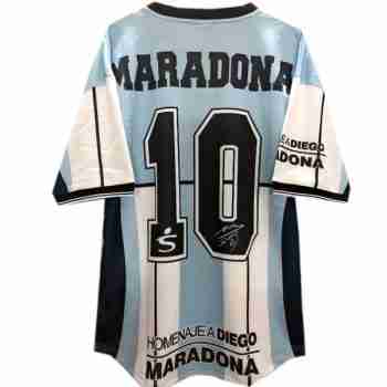Thailandia Maradona NO.10 Maglia Calcio Argentina Retro Prima 2001 Blu