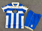 Maglia Calcio Deportivo De La Coruña Set Bambino Prima 2025 2026