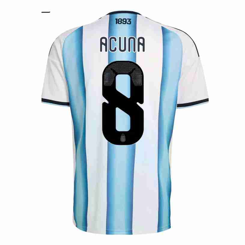 ACUNA NO.8 Maglia Calcio Argentina Prima 2026 – Versione Giocatore ACUNA NO.8 Maglia Calcio Argentina Prima 2026 – Versione Giocatore