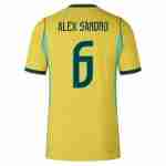 ALEX SANDRO NO.6 Maglia Calcio Brasile Prima 2026 – Versione Giocatore