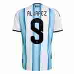 ALVAREZ NO.9 Maglia Calcio Argentina Prima 2026 – Versione Giocatore