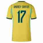 ANDREY SANTOS NO.17 Maglia Calcio Brasile Prima 2026 – Versione Giocatore