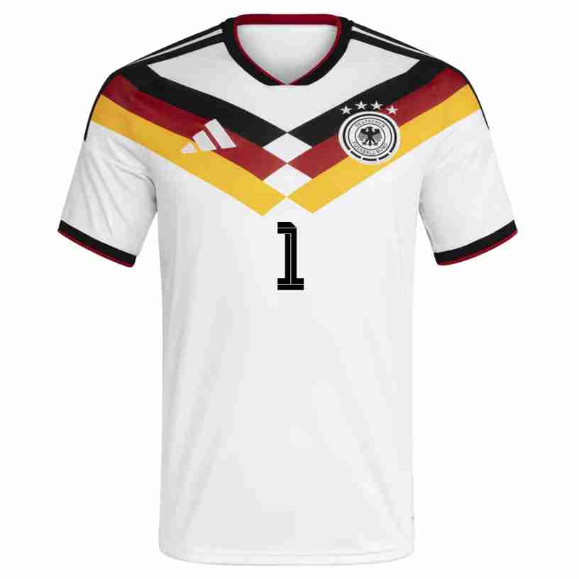 BAUMANN NO.1 Maglia Calcio Germania Prima 2026 – Versione Giocatore_1 BAUMANN NO.1 Maglia Calcio Germania Prima 2026 – Versione Giocatore_1