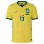 CARLOS AUGUSTO NO.16 Maglia Calcio Brasile Prima 2026 – Versione Giocatore