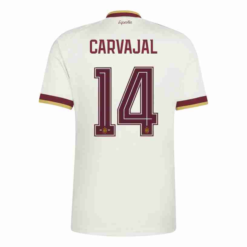 CARVAJAL NO.14 Maglia Calcio Spagna Away 2026 – Versione Giocatore CARVAJAL NO.14 Maglia Calcio Spagna Away 2026 – Versione Giocatore