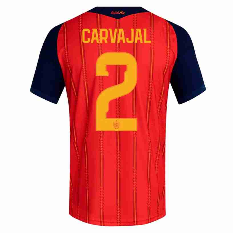 CARVAJAL NO.2 Maglia Calcio Spagna Prima 2026 – Versione Giocatore CARVAJAL NO.2 Maglia Calcio Spagna Prima 2026 – Versione Giocatore