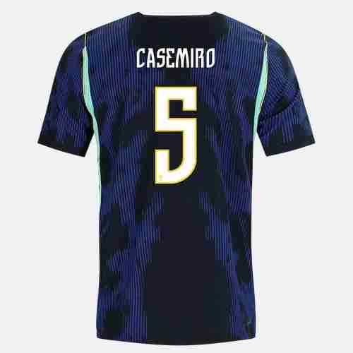 CASEMIRO NO.5 Maglia Calcio Brasile Away 2026 – Versione Giocatore CASEMIRO NO.5 Maglia Calcio Brasile Away 2026 – Versione Giocatore