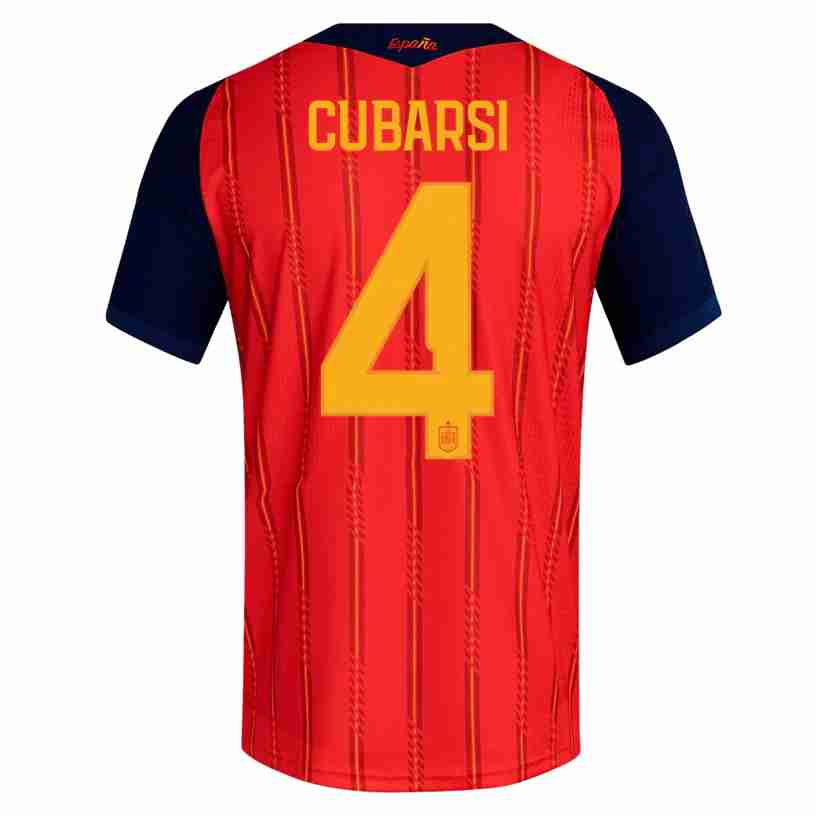 CUBARSI NO.4 Maglia Calcio Spagna Prima 2026 – Versione Giocatore CUBARSI NO.4 Maglia Calcio Spagna Prima 2026 – Versione Giocatore
