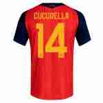 Cucurella NO.14 Maglia Calcio Spagna Prima 2026 – Versione Giocatore