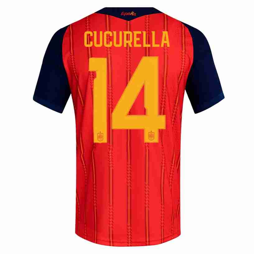 Cucurella NO.14 Maglia Calcio Spagna Prima 2026 – Versione Giocatore Cucurella NO.14 Maglia Calcio Spagna Prima 2026 – Versione Giocatore