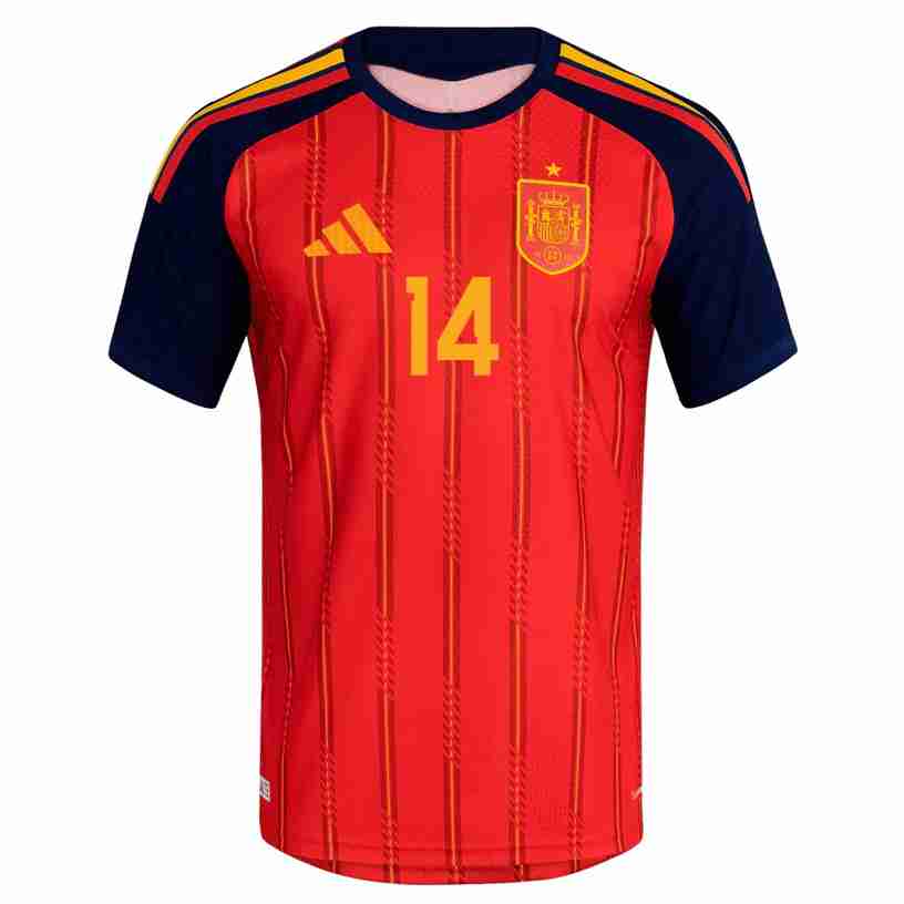 Cucurella NO.14 Maglia Calcio Spagna Prima 2026 – Versione Giocatore_1 Cucurella NO.14 Maglia Calcio Spagna Prima 2026 – Versione Giocatore_1