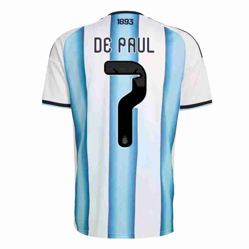 DE PAUL NO.7 Maglia Calcio Argentina Prima 2026 – Versione Giocatore DE PAUL NO.7 Maglia Calcio Argentina Prima 2026 – Versione Giocatore