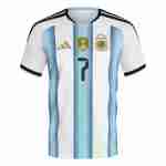 DE PAUL NO.7 Maglia Calcio Argentina Prima 2026 – Versione Giocatore