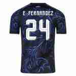 E.FERNANDEZ NO.24 Maglia Calcio Argentina Away 2026 – Versione Giocatore