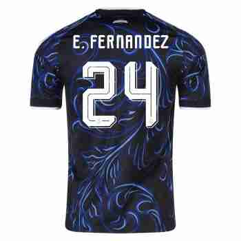 E.FERNANDEZ NO.24 Maglia Calcio Argentina Away 2026 – Versione Giocatore