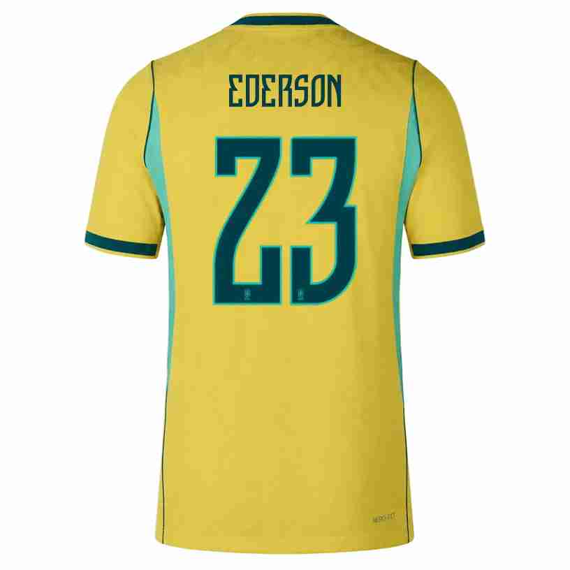 EDERSON NO.23 Maglia Calcio Brasile Prima 2026 – Versione Giocatore EDERSON NO.23 Maglia Calcio Brasile Prima 2026 – Versione Giocatore