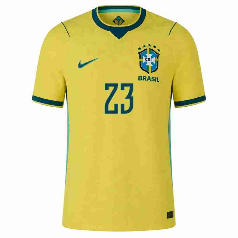 EDERSON NO.23 Maglia Calcio Brasile Prima 2026 – Versione Giocatore_1 EDERSON NO.23 Maglia Calcio Brasile Prima 2026 – Versione Giocatore_1