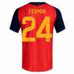 FERMIN NO.24 Maglia Calcio Spagna Prima 2026 – Versione Giocatore