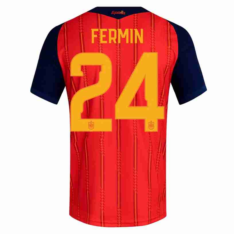 FERMIN NO.24 Maglia Calcio Spagna Prima 2026 – Versione Giocatore FERMIN NO.24 Maglia Calcio Spagna Prima 2026 – Versione Giocatore