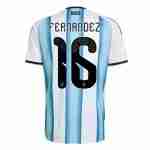 FERNANDEZ NO.16 Maglia Calcio Argentina Prima 2026 – Versione Giocatore