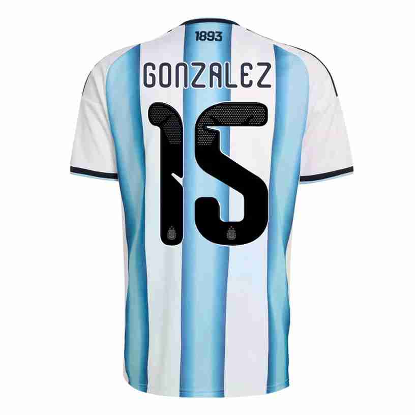 GONZALEZ NO.15 Maglia Calcio Argentina Prima 2026 – Versione Giocatore GONZALEZ NO.15 Maglia Calcio Argentina Prima 2026 – Versione Giocatore