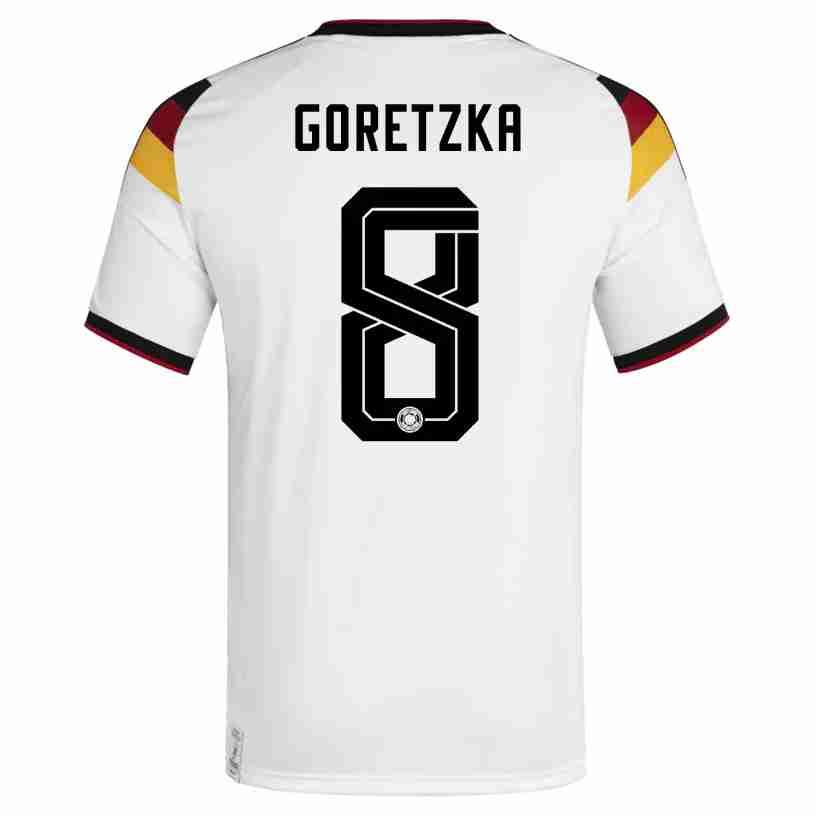 GORETZKA NO.8 Maglia Calcio Germania Prima 2026 – Versione Giocatore GORETZKA NO.8 Maglia Calcio Germania Prima 2026 – Versione Giocatore