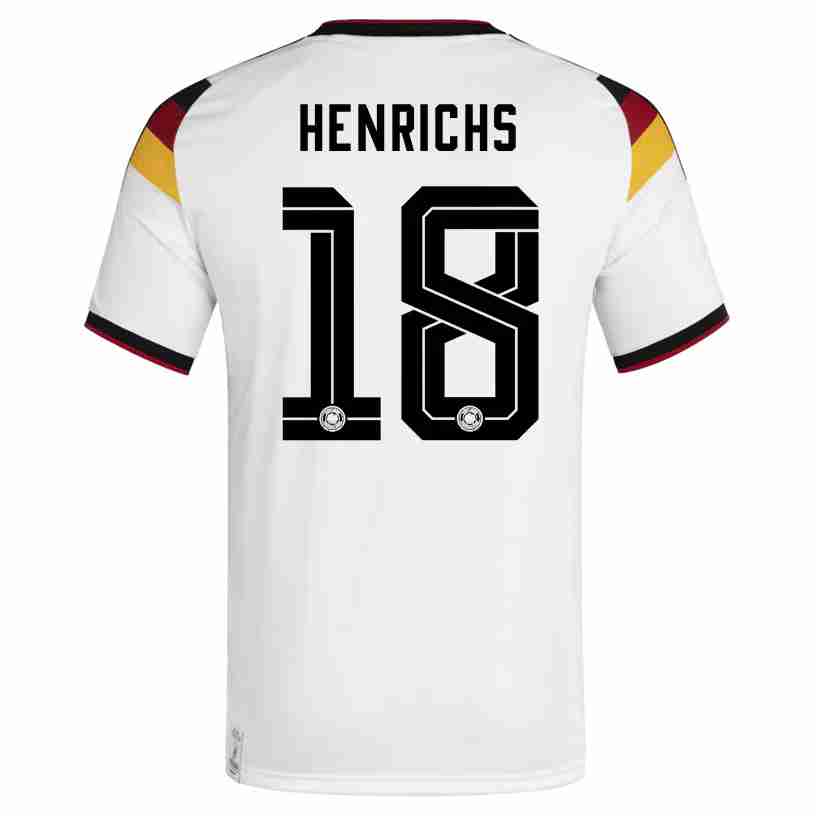 HENRICHS NO.18 Maglia Calcio Germania Prima 2026 – Versione Giocatore HENRICHS NO.18 Maglia Calcio Germania Prima 2026 – Versione Giocatore