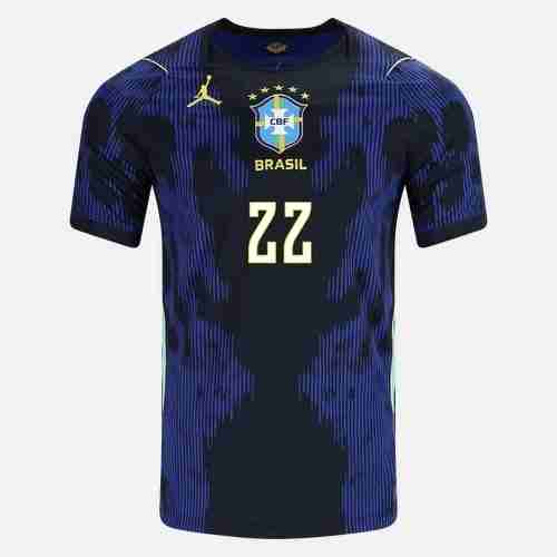 JOÃO PEDRO NO.22 Maglia Calcio Brasile Away 2026 – Versione Giocatore_1 JOÃO PEDRO NO.22 Maglia Calcio Brasile Away 2026 – Versione Giocatore_1