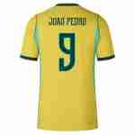 JOAO PEDRO NO.9 Maglia Calcio Brasile Prima 2026 – Versione Giocatore