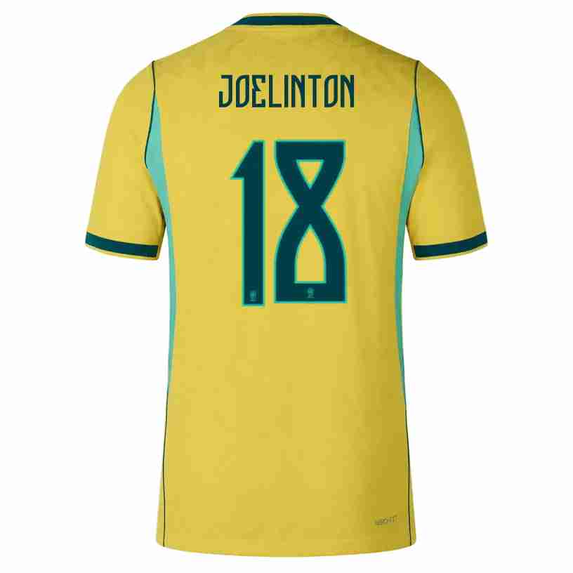 JOELINTON NO.18 Maglia Calcio Brasile Prima 2026 – Versione Giocatore JOELINTON NO.18 Maglia Calcio Brasile Prima 2026 – Versione Giocatore