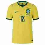 JOELINTON NO.18 Maglia Calcio Brasile Prima 2026 – Versione Giocatore