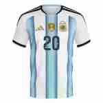 MAC ALLISTER NO.20 Maglia Calcio Argentina Prima 2026 – Versione Giocatore