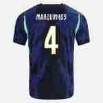 MARQUINHOS NO.4 Maglia Calcio Brasile Away 2026 – Versione Giocatore