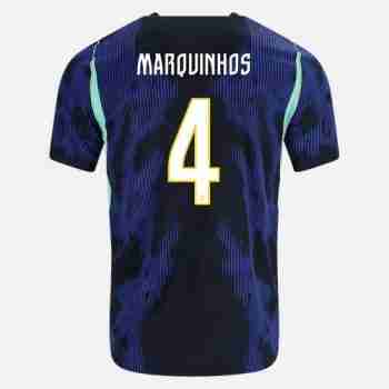 MARQUINHOS NO.4 Maglia Calcio Brasile Away 2026 – Versione Giocatore