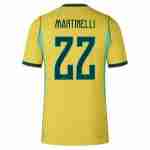 MARTINELLI NO.22 Maglia Calcio Brasile Prima 2026 – Versione Giocatore