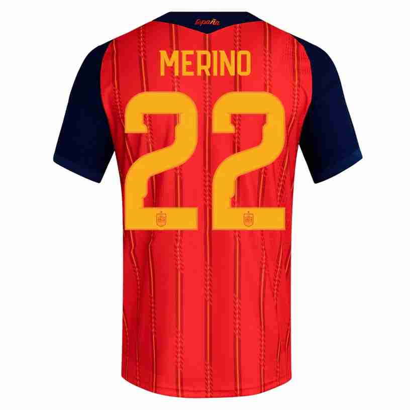 MERINO NO.22 Maglia Calcio Spagna Prima 2026 – Versione Giocatore MERINO NO.22 Maglia Calcio Spagna Prima 2026 – Versione Giocatore