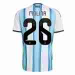 MOLINA NO.26 Maglia Calcio Argentina Prima 2026 – Versione Giocatore