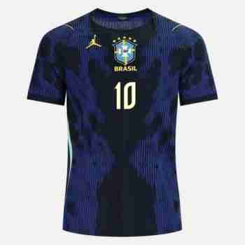 NEYMAR JR NO.10 Maglia Calcio Brasile Away 2026 – Versione Giocatore_1