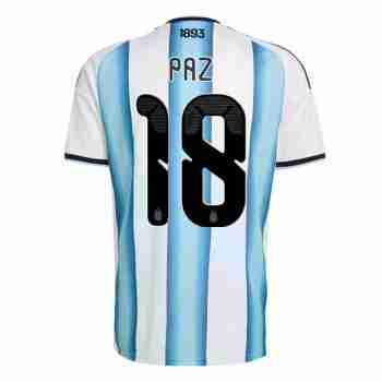 PAZ NO.18 Maglia Calcio Argentina Prima 2026 – Versione Giocatore
