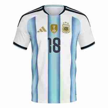 PAZ NO.18 Maglia Calcio Argentina Prima 2026 – Versione Giocatore_1