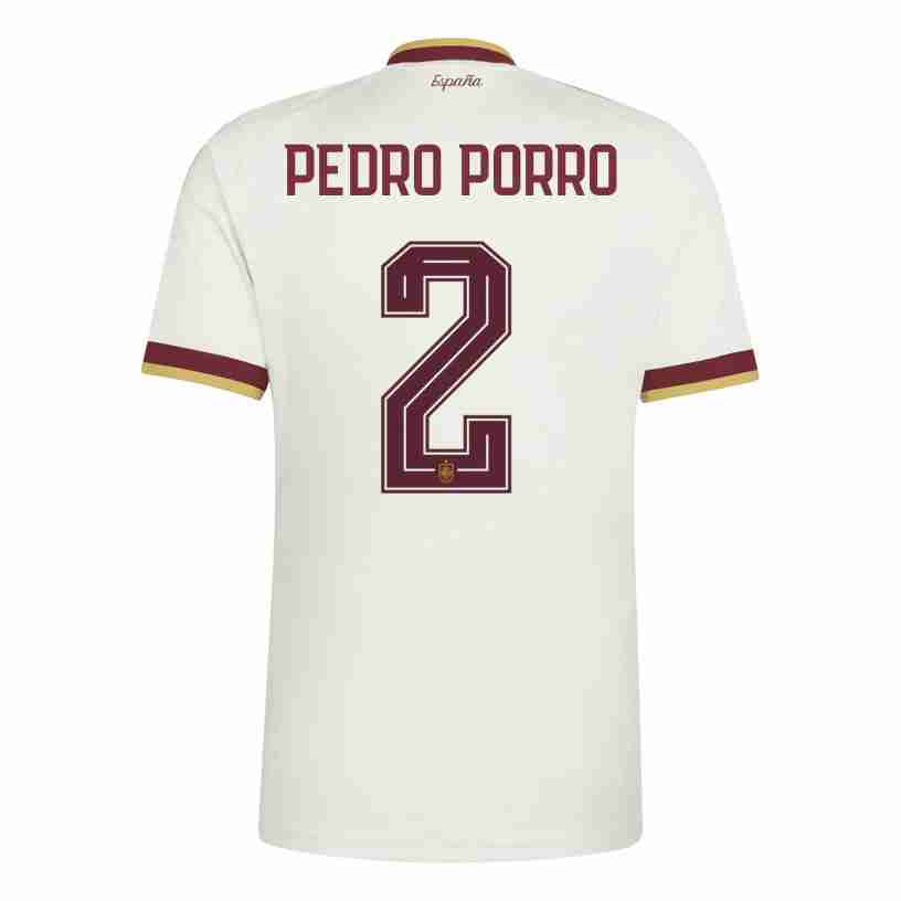 PEDRO PORRO NO.2 Maglia Calcio Spagna Away 2026 – Versione Giocatore PEDRO PORRO NO.2 Maglia Calcio Spagna Away 2026 – Versione Giocatore