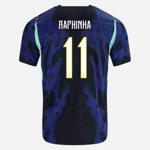 RAPHINHA NO.11 Maglia Calcio Brasile Away 2026 – Versione Giocatore RAPHINHA NO.11 Maglia Calcio Brasile Away 2026 – Versione Giocatore