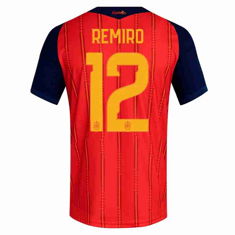 REMIRO NO.12 Maglia Calcio Spagna Prima 2026 – Versione Giocatore REMIRO NO.12 Maglia Calcio Spagna Prima 2026 – Versione Giocatore