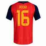 RODRI NO.16 Maglia Calcio Spagna Prima 2026 – Versione Giocatore