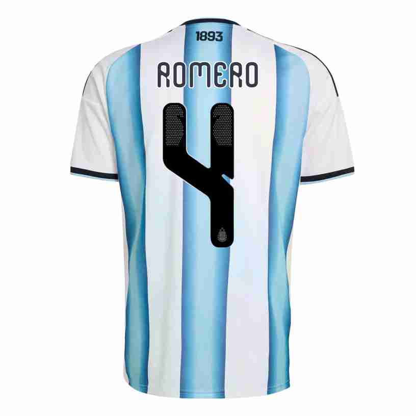 ROMERO NO.4 Maglia Calcio Argentina Prima 2026 – Versione Giocatore ROMERO NO.4 Maglia Calcio Argentina Prima 2026 – Versione Giocatore