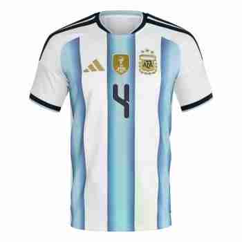 ROMERO NO.4 Maglia Calcio Argentina Prima 2026 – Versione Giocatore_1